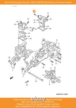 Soupape SUZUKI, Vérification de l'huile, 16910-09C00 OEM