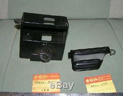 Support De Batterie Suzuki Nos & Plaque / Boîte Et Couvercle Ts250 # 41540-30000 & # 41561-30000