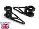 Supports De Phare Noirs Pour Moto Caf&eacute; Racer, Montage Sur Fourche De 37 Mm