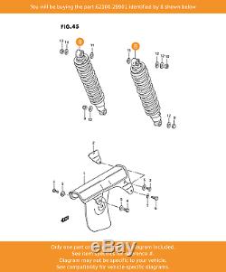 Suzuki Absorbeur Assy, Choc Arrière, 62100-29901 Oem