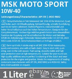 Suzuki Gsf 600 95 04 Service Ensemble Filtre à Huile Original Bougies d'Allumage Msk Moto 10W40