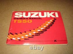 Suzuki Nos Manuel D'origine Ts50k 1973