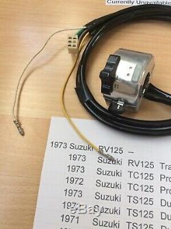 Suzuki Rv125 Ts125 Tc125 Ts185 Ts250 Interrupteur À Poignée 57700-28610 S / S 57700-28611