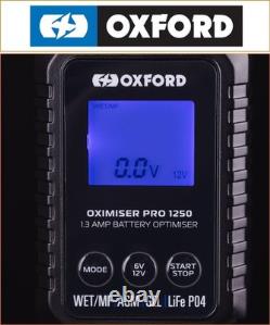 Suzuki TS 250 ER 1980-1981 Chargeur de batterie Oxford Oximiser Pro 1250 pour tous types