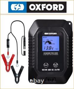 Suzuki TS 250 X 1986-1989 Chargeur de batterie Oxford Oximiser Pro 5000 pour tous types de batteries