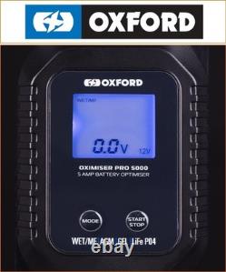 Suzuki TS 250 X 1986-1989 Chargeur de batterie Oxford Oximiser Pro 5000 pour tous types de batteries