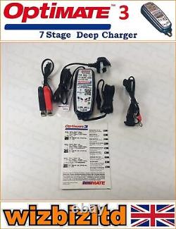 Suzuki TS 250 X 1986 Chargeur de batterie acide en gel Optimate et optimiseur 12V