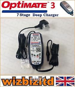 Suzuki TS 250 X 1986 Chargeur de batterie acide en gel Optimate et optimiseur 12V