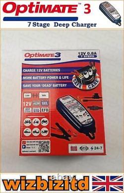 Suzuki TS 250 X 1986 Chargeur de batterie acide en gel Optimate et optimiseur 12V