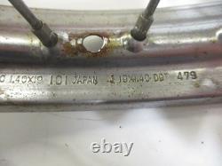 Suzuki TS 50 XK / ER, année modèle 79, jante avant 1,40 x 19 pouces, roue avant DO