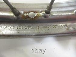 Suzuki TS 50 XK/ER fabriqué en 79 jante avant 1,40x19 pouces roue avant DOT 479 roue avant