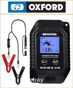 Suzuki TS 80 ER 1981-1983 Chargeur de batterie Oxford Oximiser Pro 2000 pour tous types Suzuki TS 80 ER 1981-1983 Chargeur de batterie Oxford Oximiser Pro 2000 pour tous types