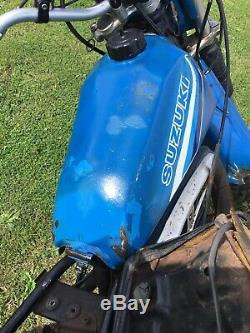 Suzuki Ts185 Er Ts 185 Er Réservoir De Carburant Avec Robinet Et Chapeau, Modèle 1982 Er