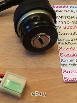 Suzuki Ts250 69-70 Nos Interrupteur D'allumage Avec 2 Clés X Pt No 37110-16410 En Sac