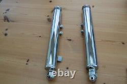 Suzuki Ts250r, J Ts400j Fork Leg Bottoms Paire. Chrome. Nos (nos)