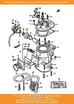 Titre en français : SUZUKI Titulaire, soupape d'échappement, 11263-13A10 OEM