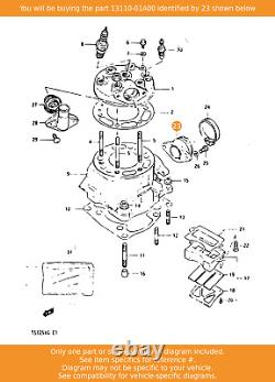 Tuyau d'admission SUZUKI, 13110-01A00 OEM