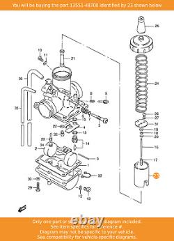 Vanne SUZUKI, Papillon (ca2.0), 13551-48700 OEM